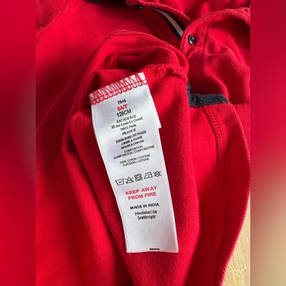 Jacadi Long Sleeve Cotton Polo - Picture 3 of 3